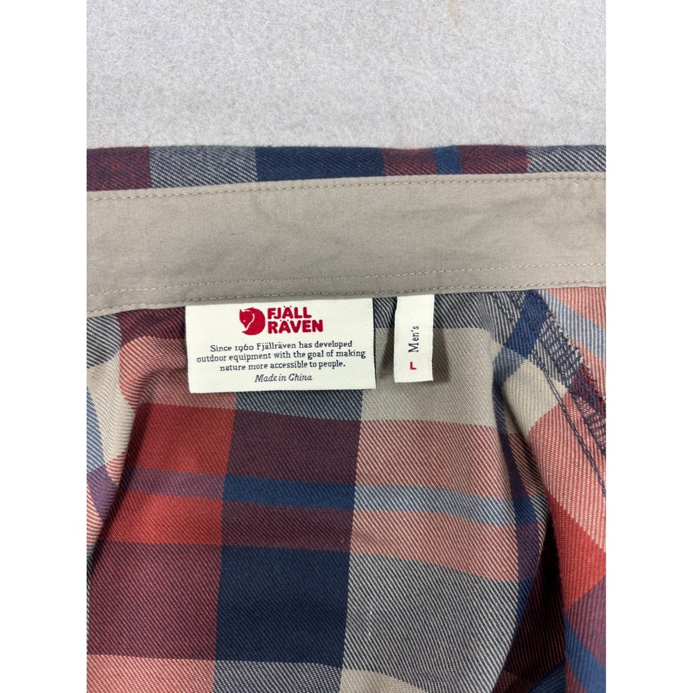 NWOT Fjallraven Fjallglim Shirt Long Sleeve Plaid Button Up Men's Large flannel - Picture 3 of 9